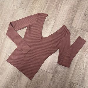 NWT Love Tree Rib Off The Shoulder Top